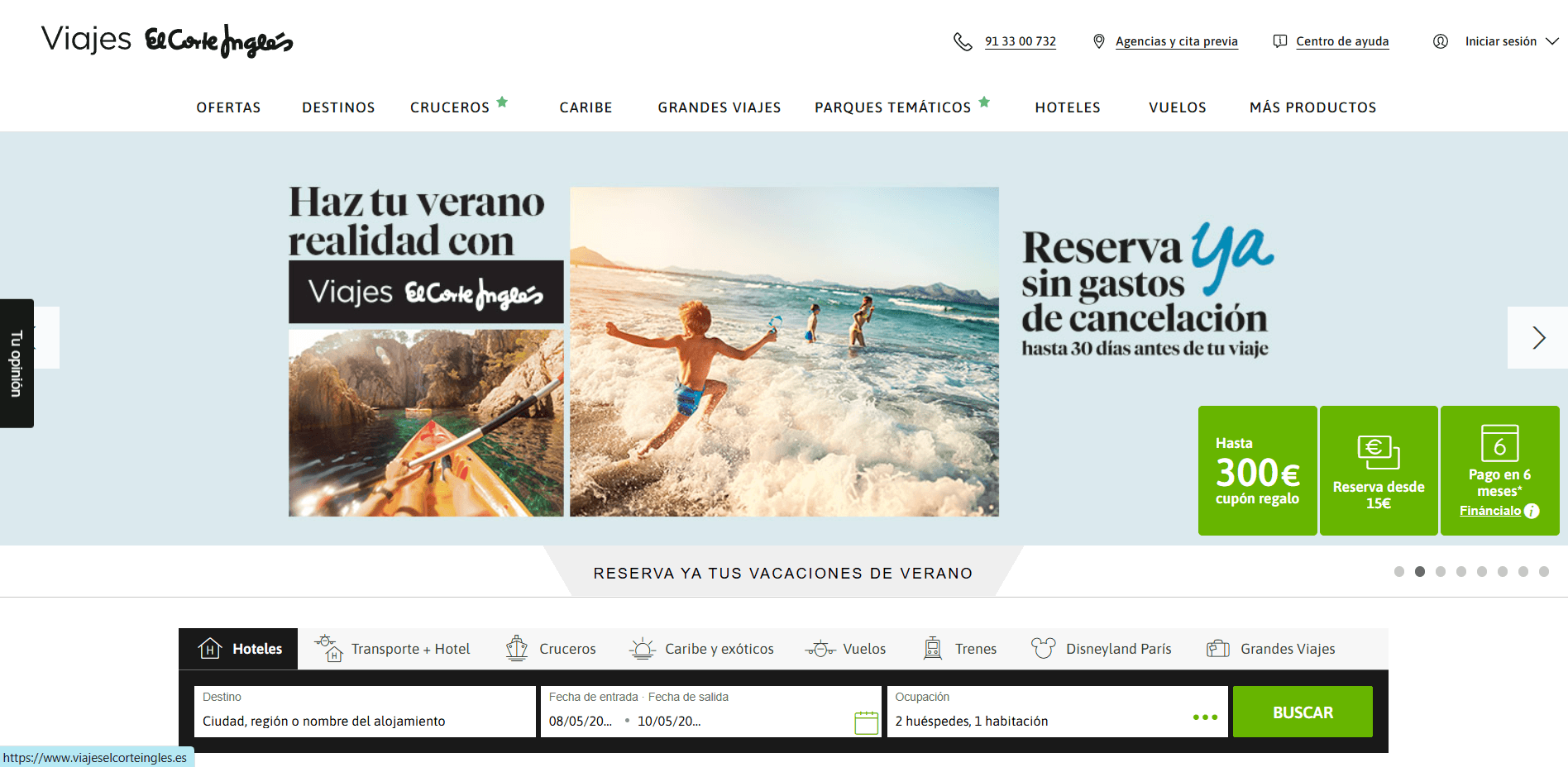 Viajes El Corte Inglés — Travel division of Spain's most iconic retail brand